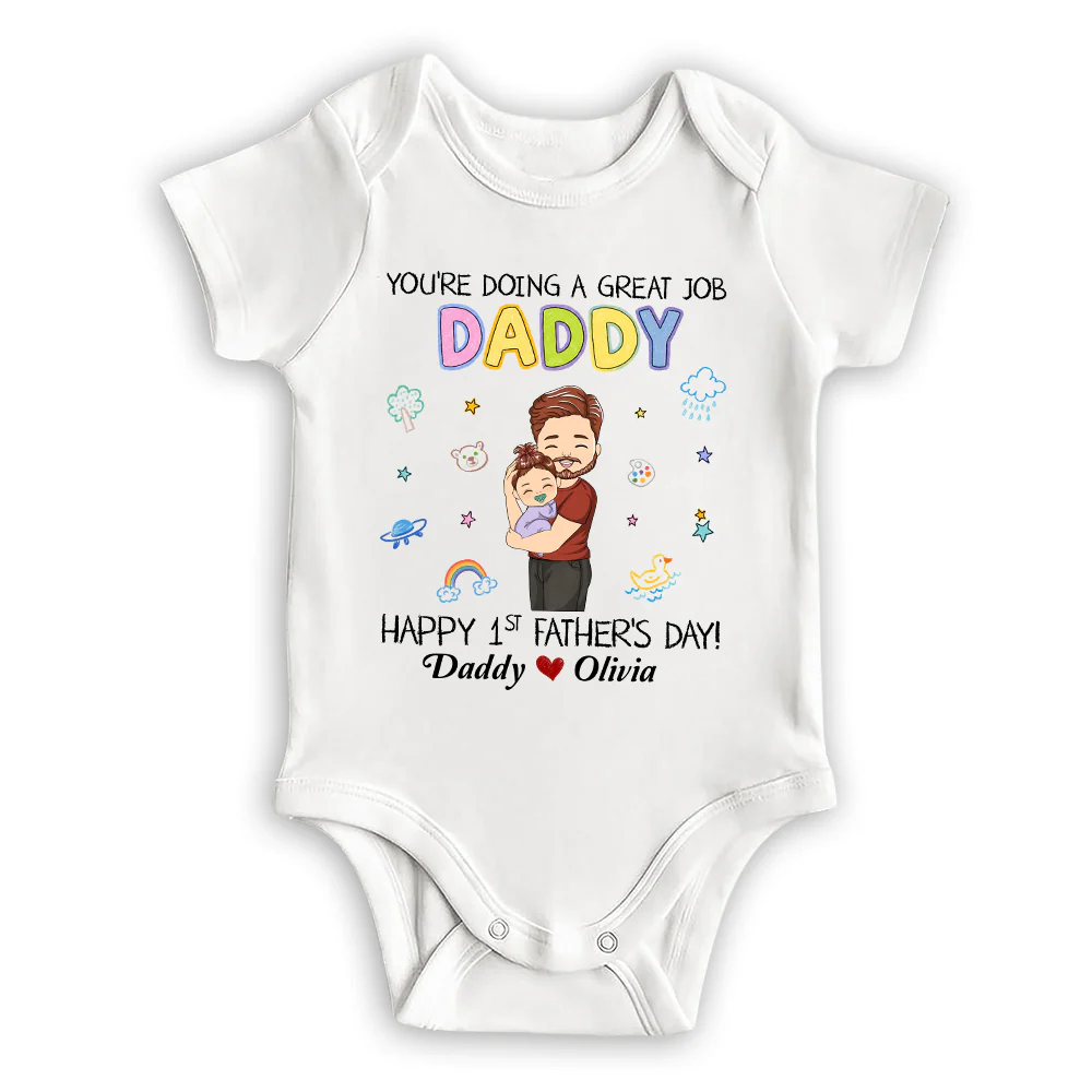 I Am Lucky - Personalized Custom Baby Onesie