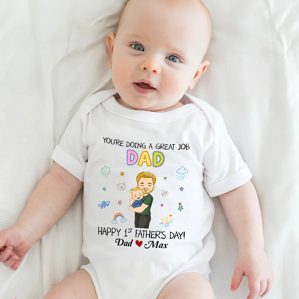 I Am Lucky - Personalized Custom Baby Onesie - Image 5