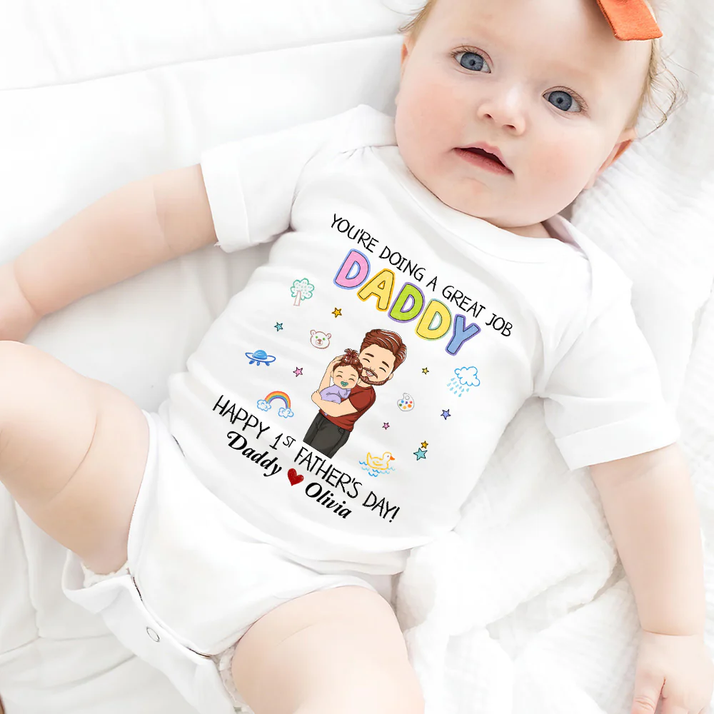 I Am Lucky - Personalized Custom Baby Onesie - Image 6