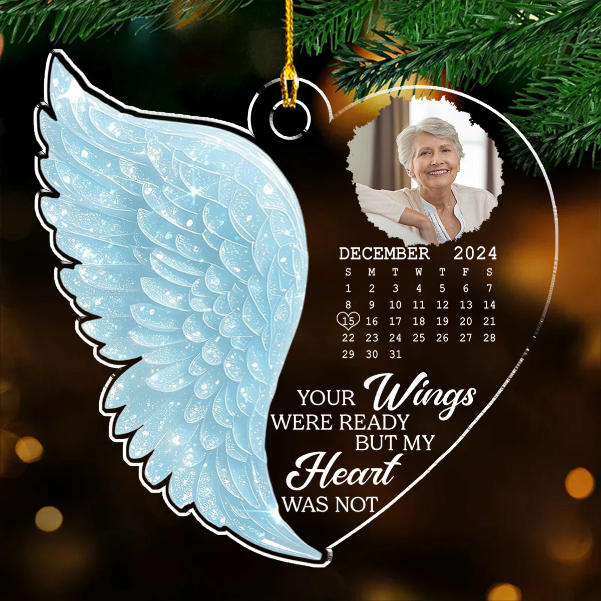 I Am Not Ready - Personalized Custom Acrylic Ornament - Image 2