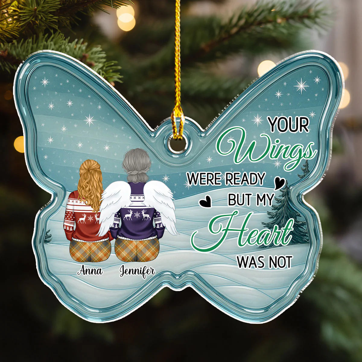 I Am Not Ready - Personalized Custom Acrylic Ornament - Image 4