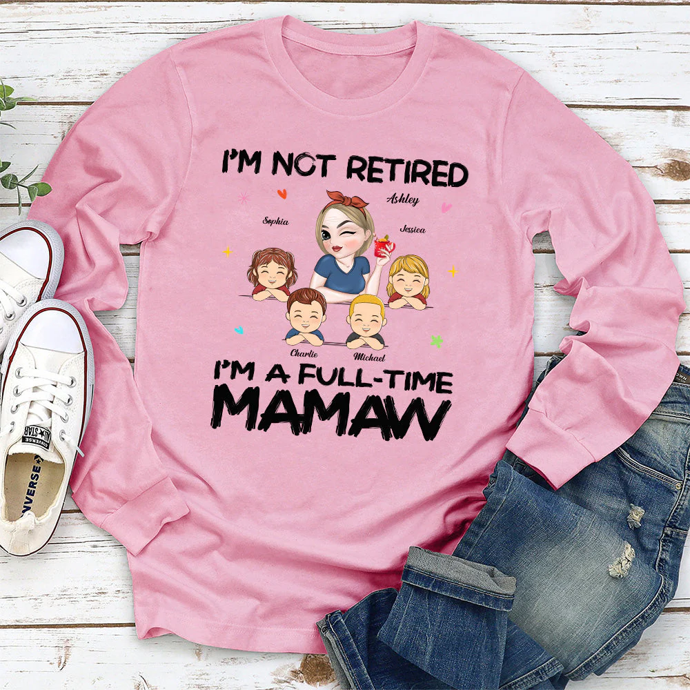 I Am Not Retired I Am A Professional Grandma - Personalized Custom Shirt - Image 6