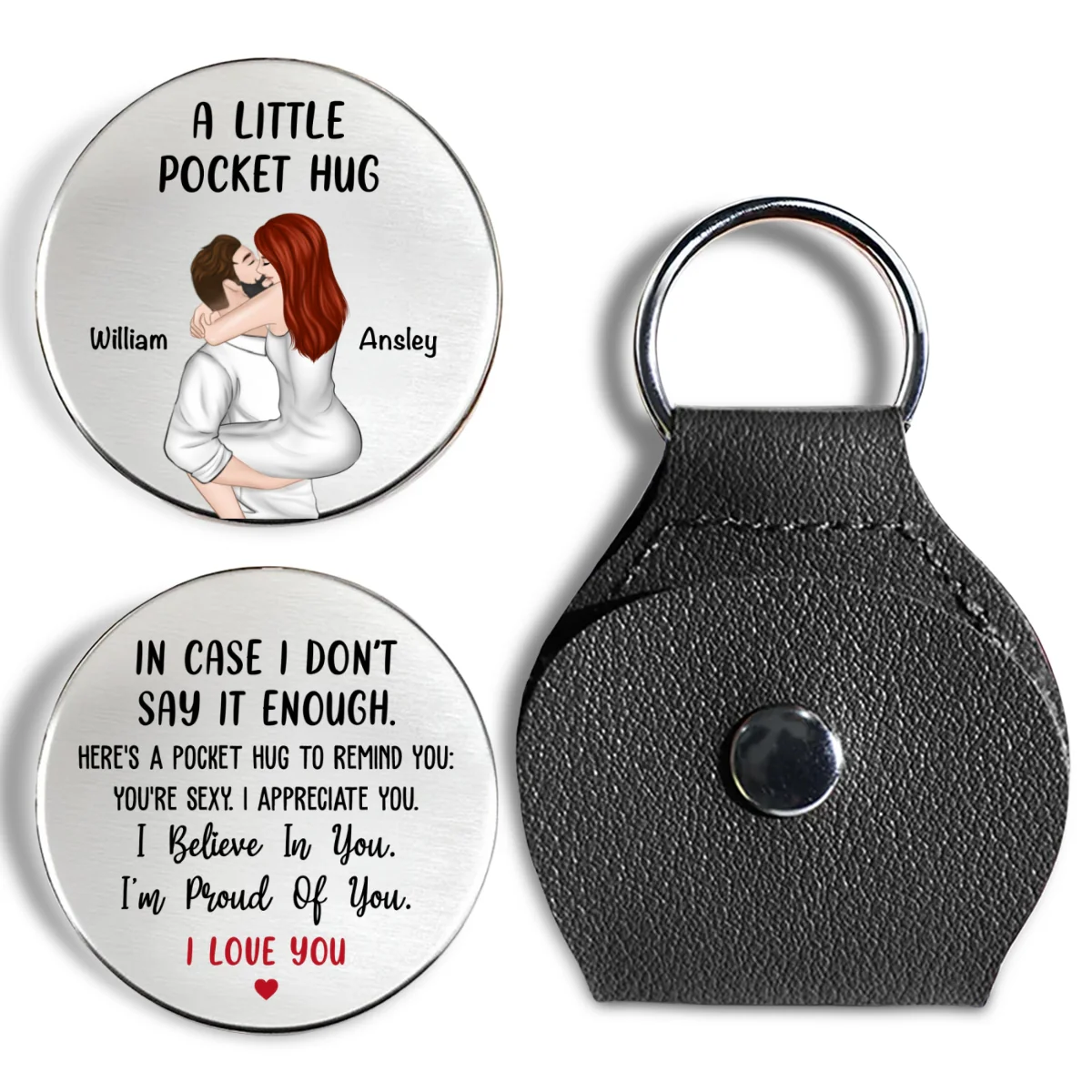 I Am Proud Of You, I Love You - Personalized Custom Pocket Hug - Image 7