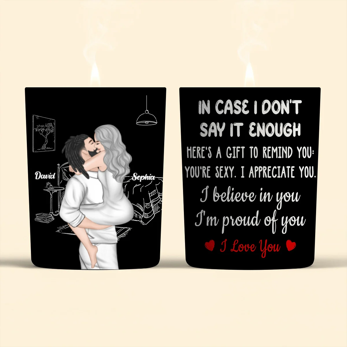 I Am Proud Of You - Personalized Custom Candle - Image 6