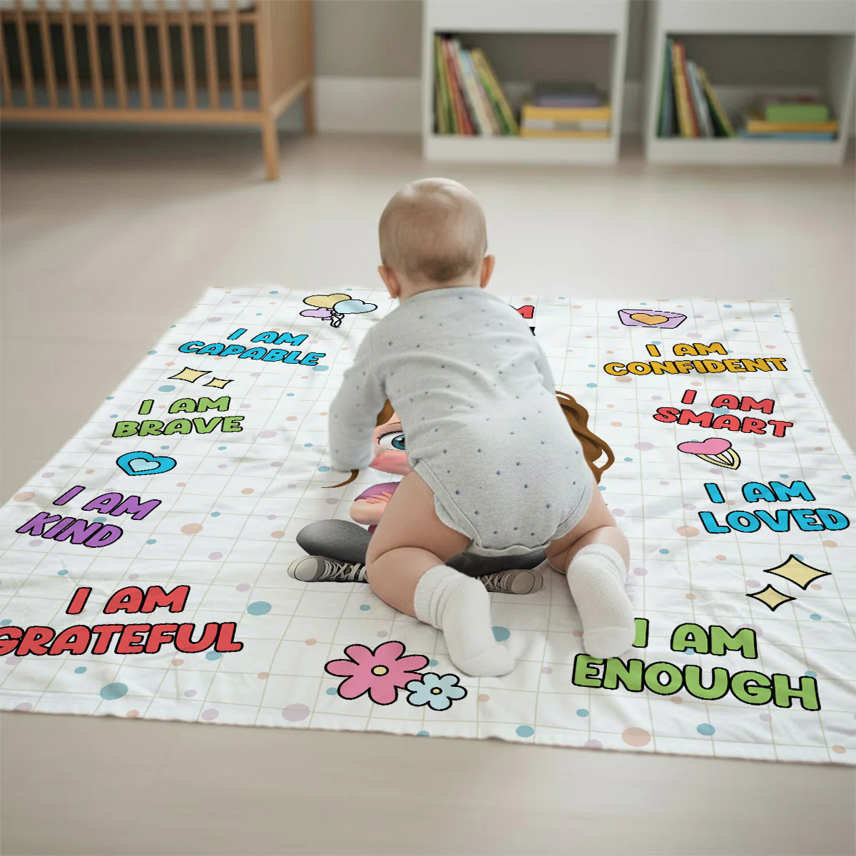 I Am Smart - Personalized Custom Fleece Blanket - Image 6