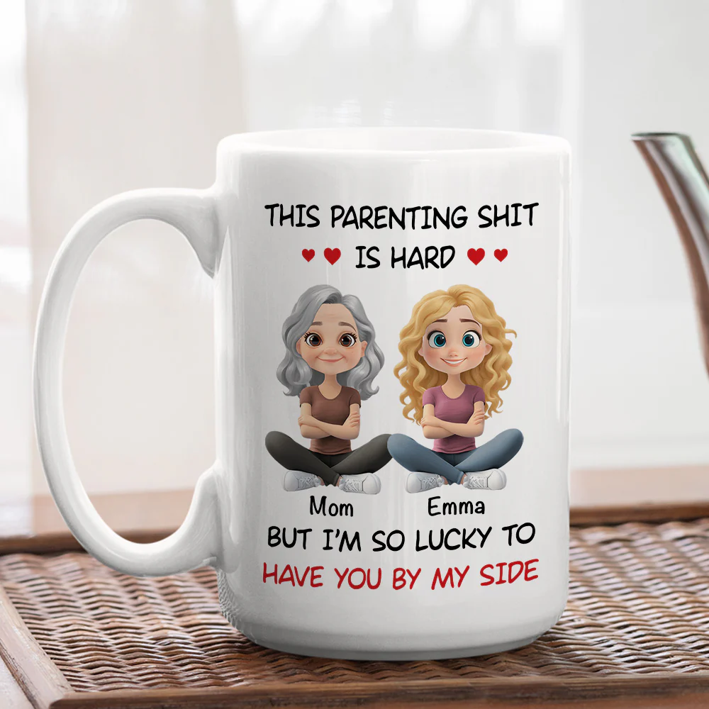 I Am So Lucky - Personalized Custom Coffee Mug - Image 5