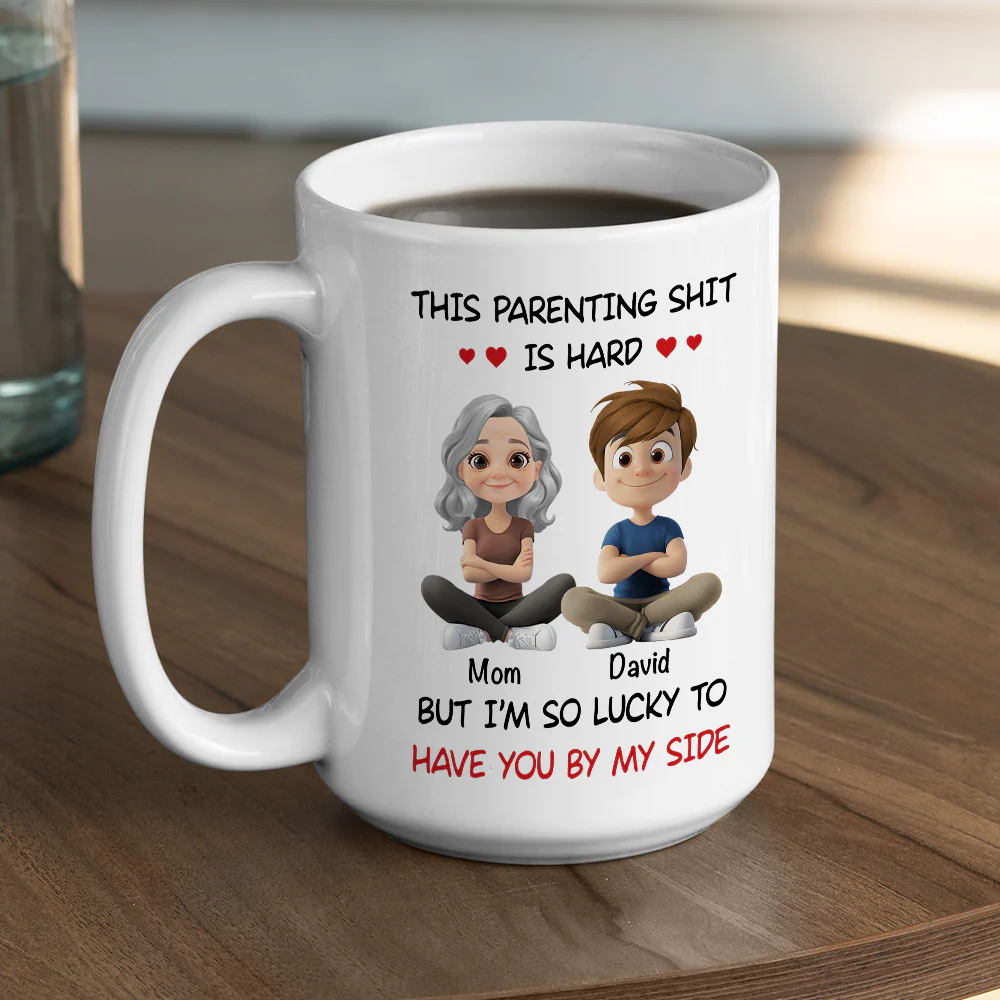 I Am So Lucky - Personalized Custom Coffee Mug - Image 6
