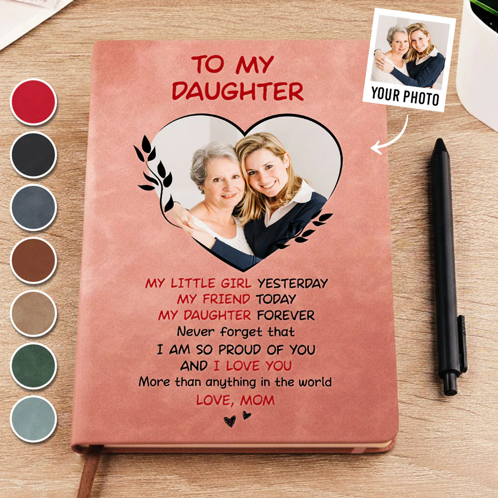 I Am So Proud Of You - Personalized Custom Leather Journal