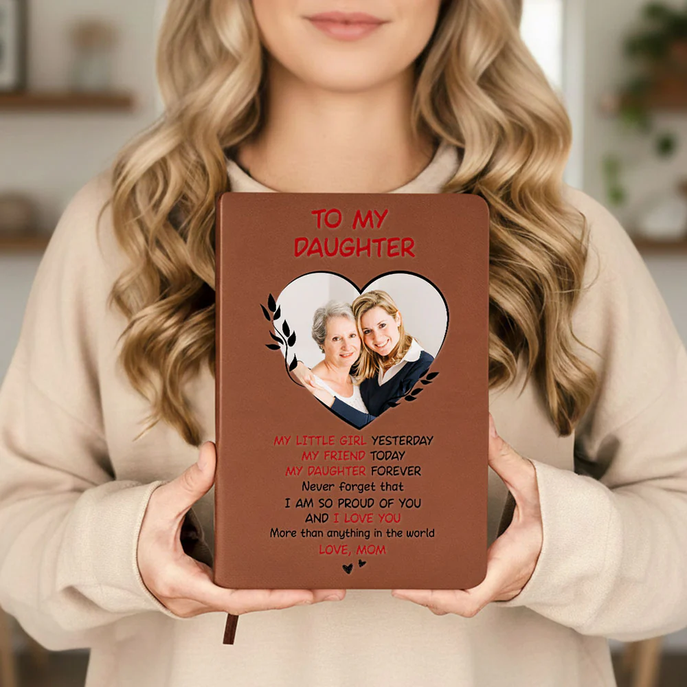 I Am So Proud Of You - Personalized Custom Leather Journal - Image 3