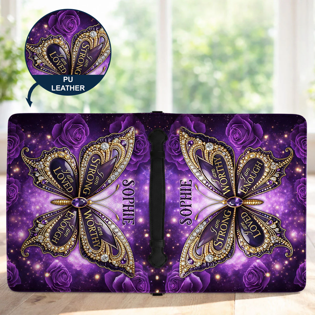I Am Strong - Personalized Custom Bible Cover - Image 6