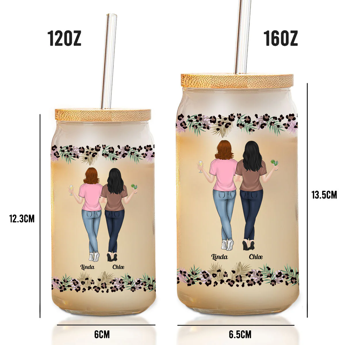 I Am The Storm - Personalized Custom Glass Can - Image 6