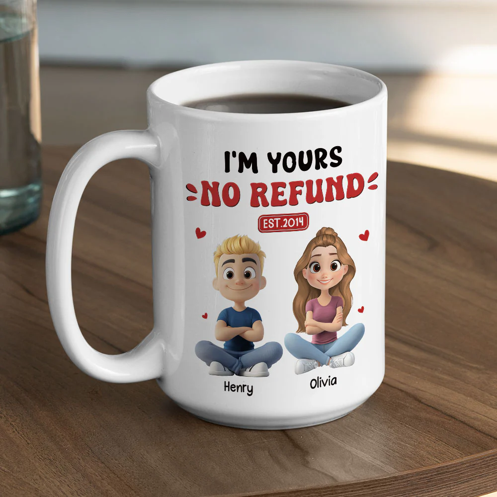 I Am Yours Forever - Personalized Custom Coffee Mug - Image 5