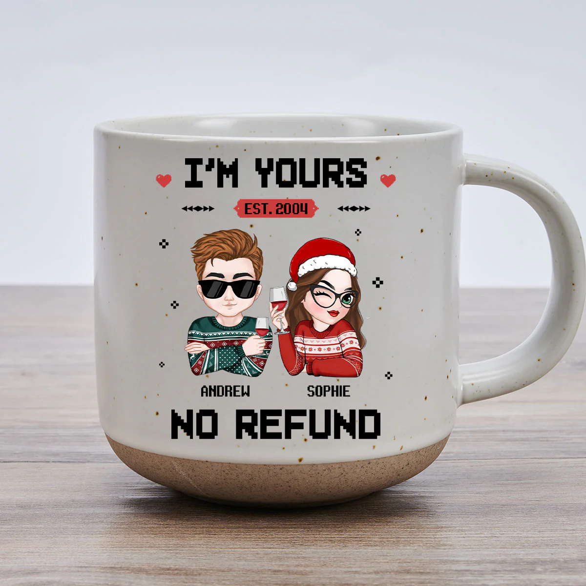 I Am Yours - Personalized Custom Pottery Mug - Image 2