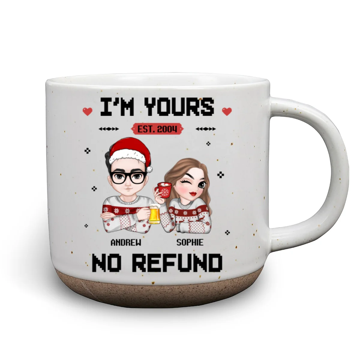 I Am Yours - Personalized Custom Pottery Mug - Image 8