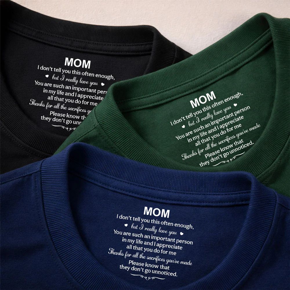 I Appreciate All - Personalized Custom Inside Neck Print T-Shirt - Image 4