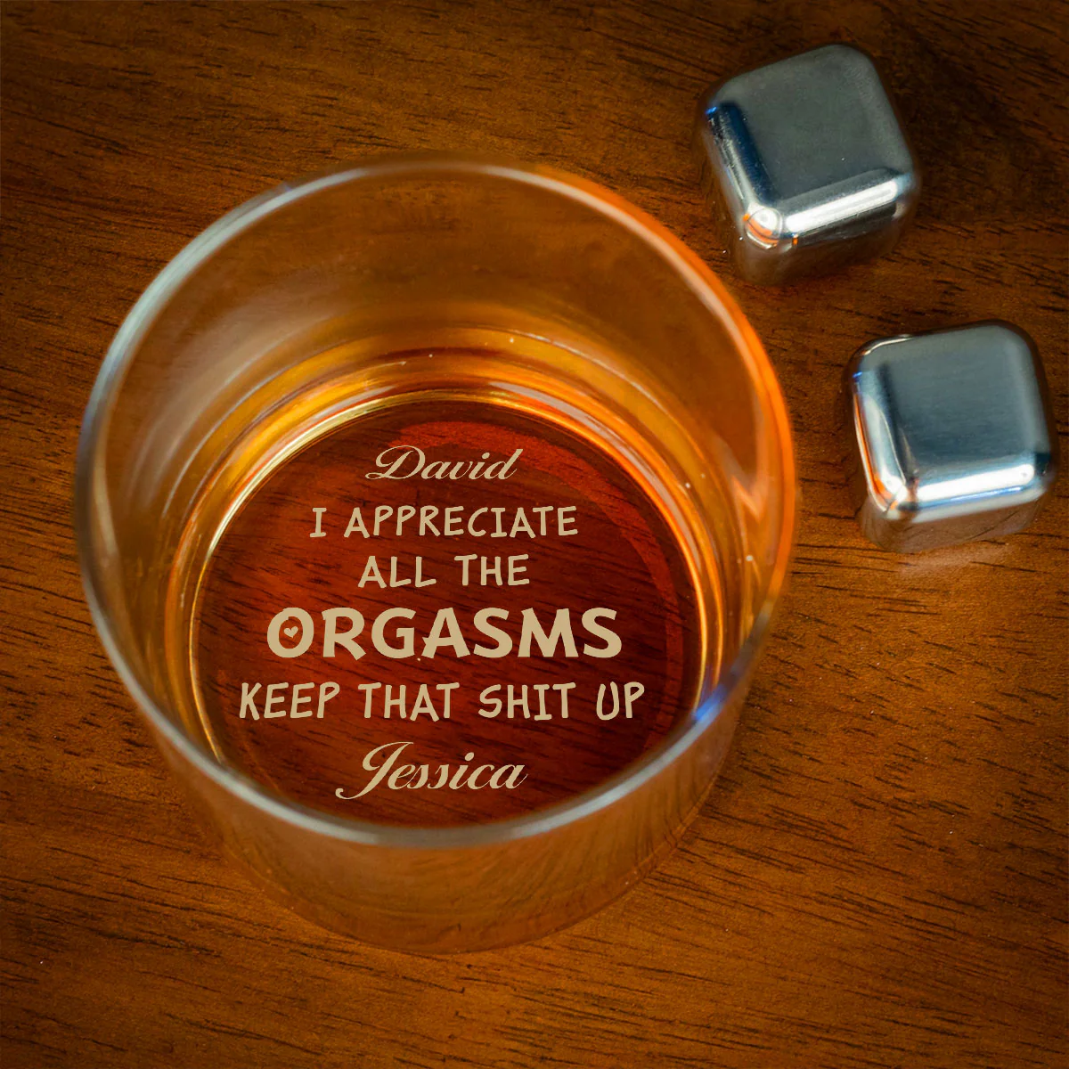 I Appreciate All Your Effort - Personalized Custom Engraved Whiskey Glass - Image 2