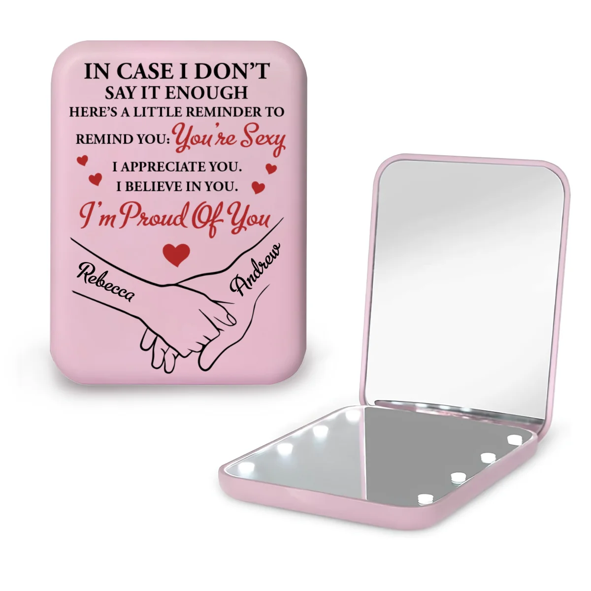 I Believe In You - Personalized Custom LED Pocket Mirror - Image 8