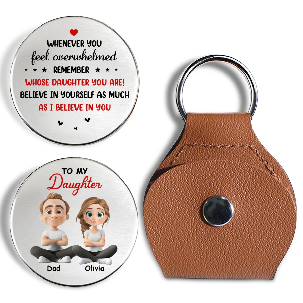 I Believe In You - Personalized Custom Pocket Hug - Image 6
