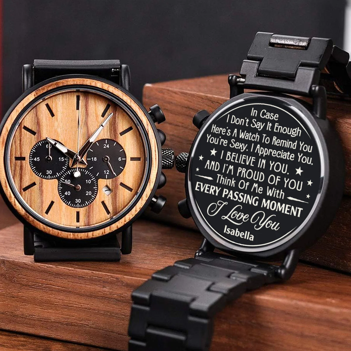 I Believe In You - Personalized Engraved Wooden Watches GP009 - Image 5
