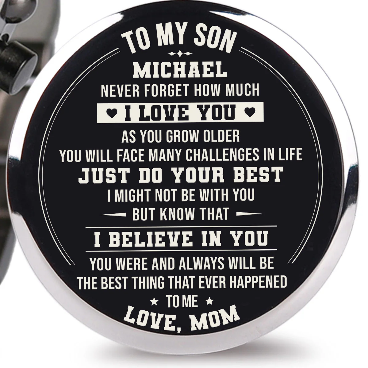 Just Do Your Best - Personalized Engraved Wooden Watches GQ026 - Image 5