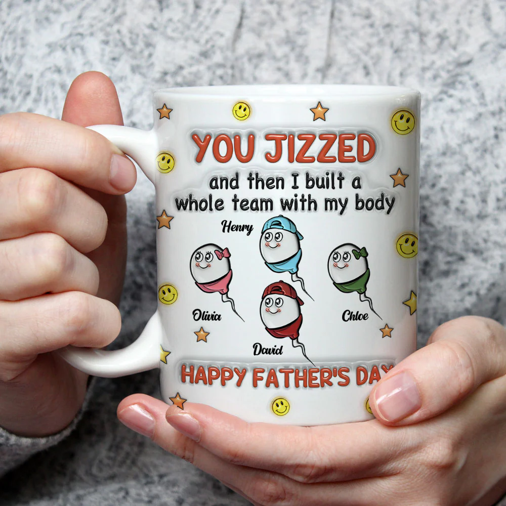 I Built A Human - Personalized Custom 3D Inflated Effect Mug - Image 4