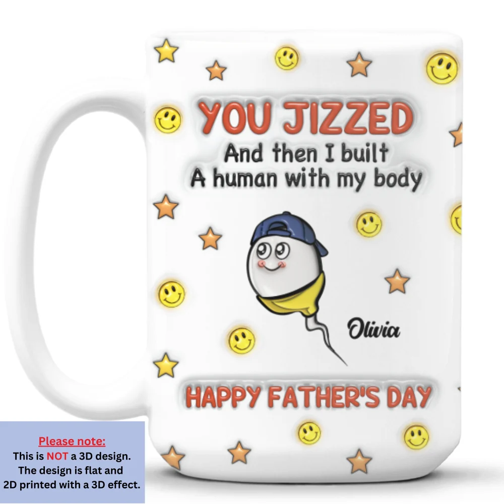 I Built A Human - Personalized Custom 3D Inflated Effect Mug - Image 7