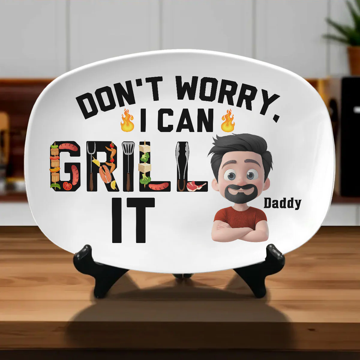 I Can Grill It - Personalized Custom Platter - Image 2