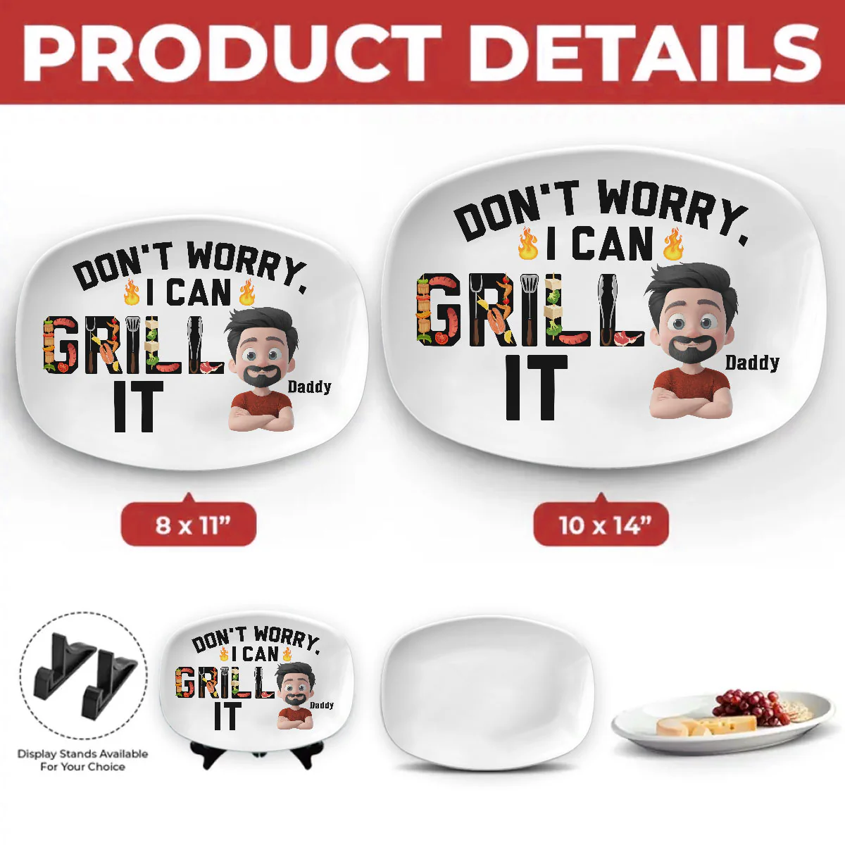 I Can Grill It - Personalized Custom Platter - Image 4