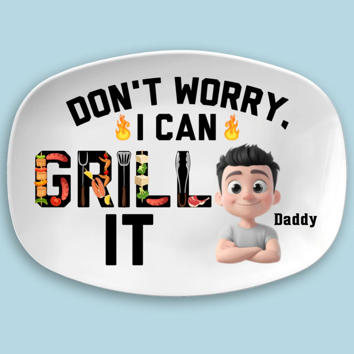I Can Grill It - Personalized Custom Platter - Image 5