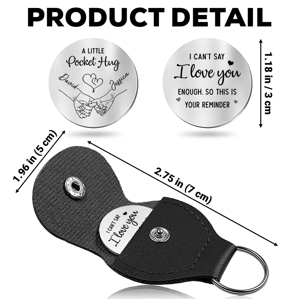 I Cannot Say It Enough - Personalized Custom Pocket Hug - Image 5