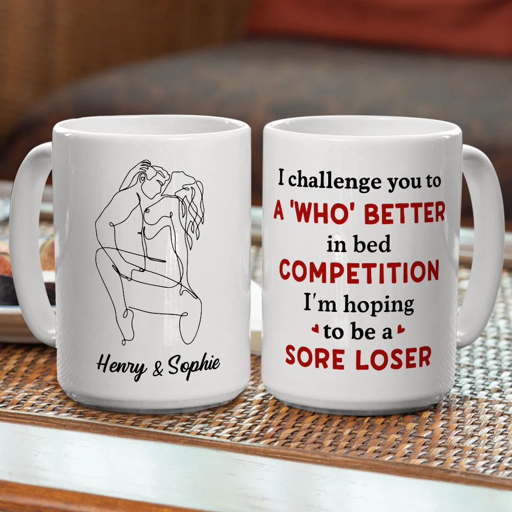 I Challenge You - Personalized Custom Coffee Mug - Image 4