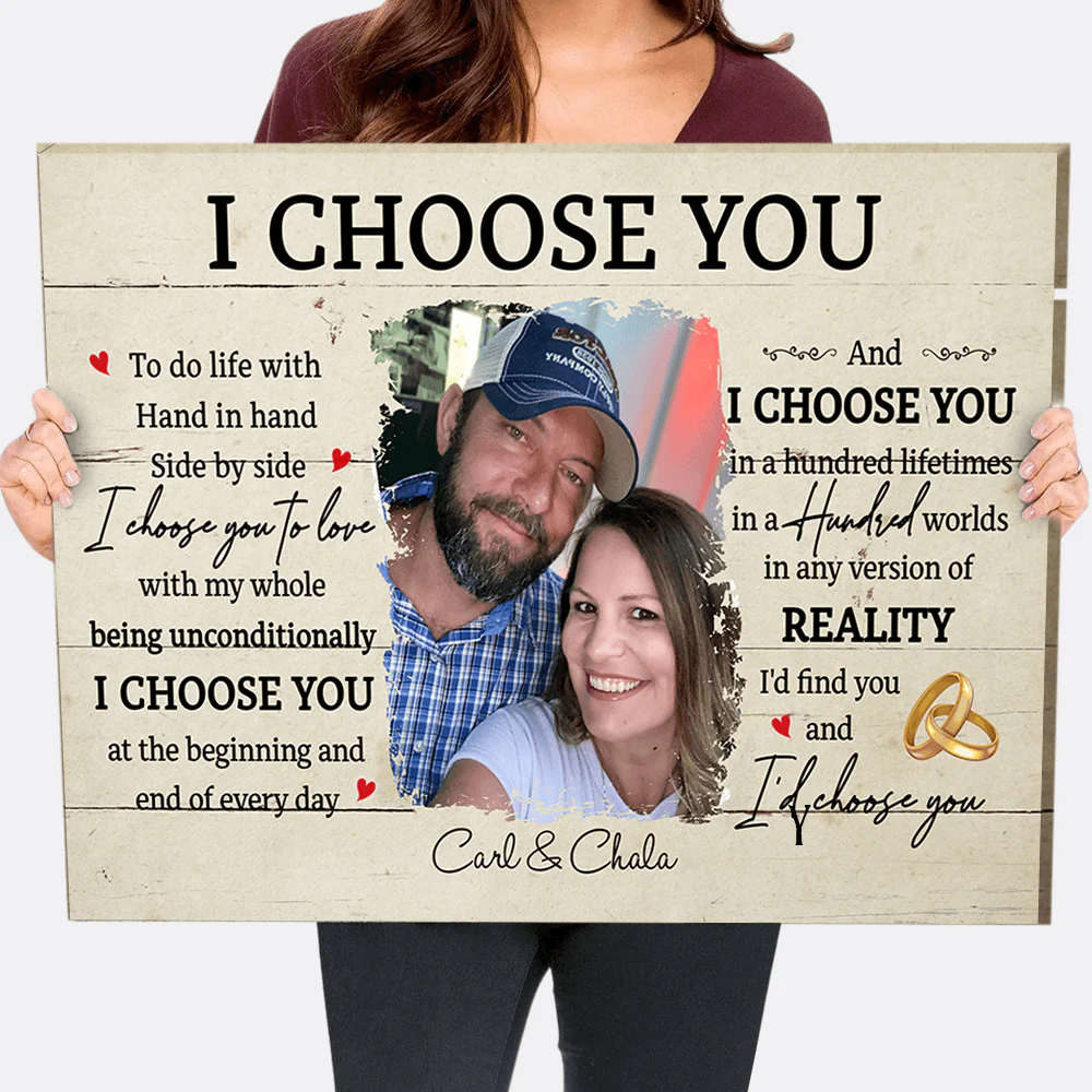 I Choose You 6 - Personalized Custom Canvas Print - Image 5