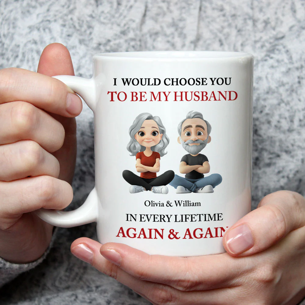 I Choose You - Personalized Custom Coffee Mug - Image 2