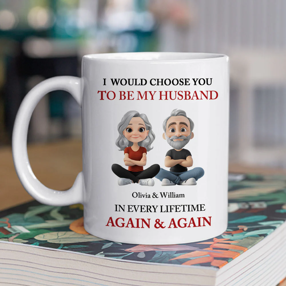 I Choose You - Personalized Custom Coffee Mug - Image 4