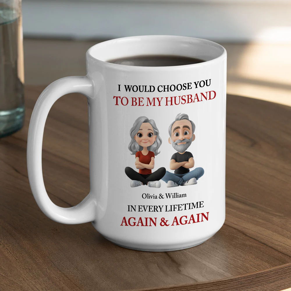 I Choose You - Personalized Custom Coffee Mug - Image 5
