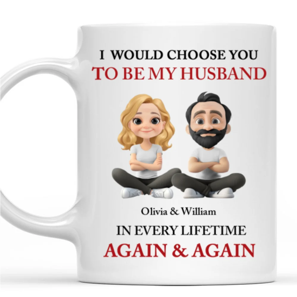 I Choose You - Personalized Custom Coffee Mug - Image 7