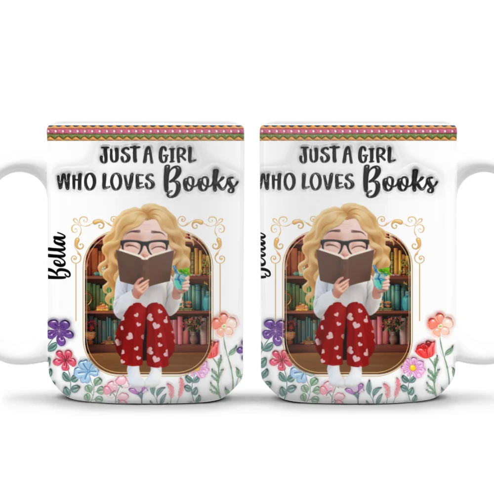 I Collect Worlds Through Reading - Personalized Custom 3D Inflated Effect Mug - Image 10