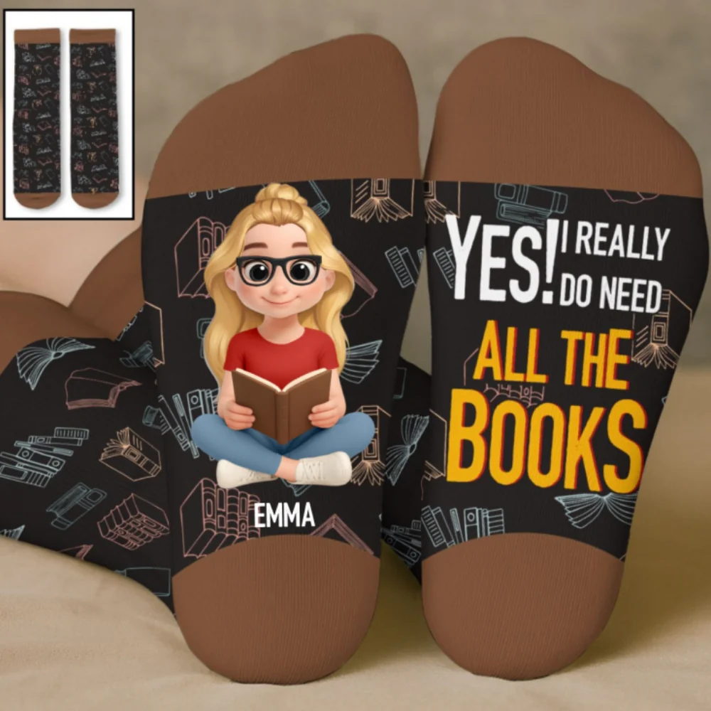 I Do Need - Personalized Custom Crew Socks - Image 8