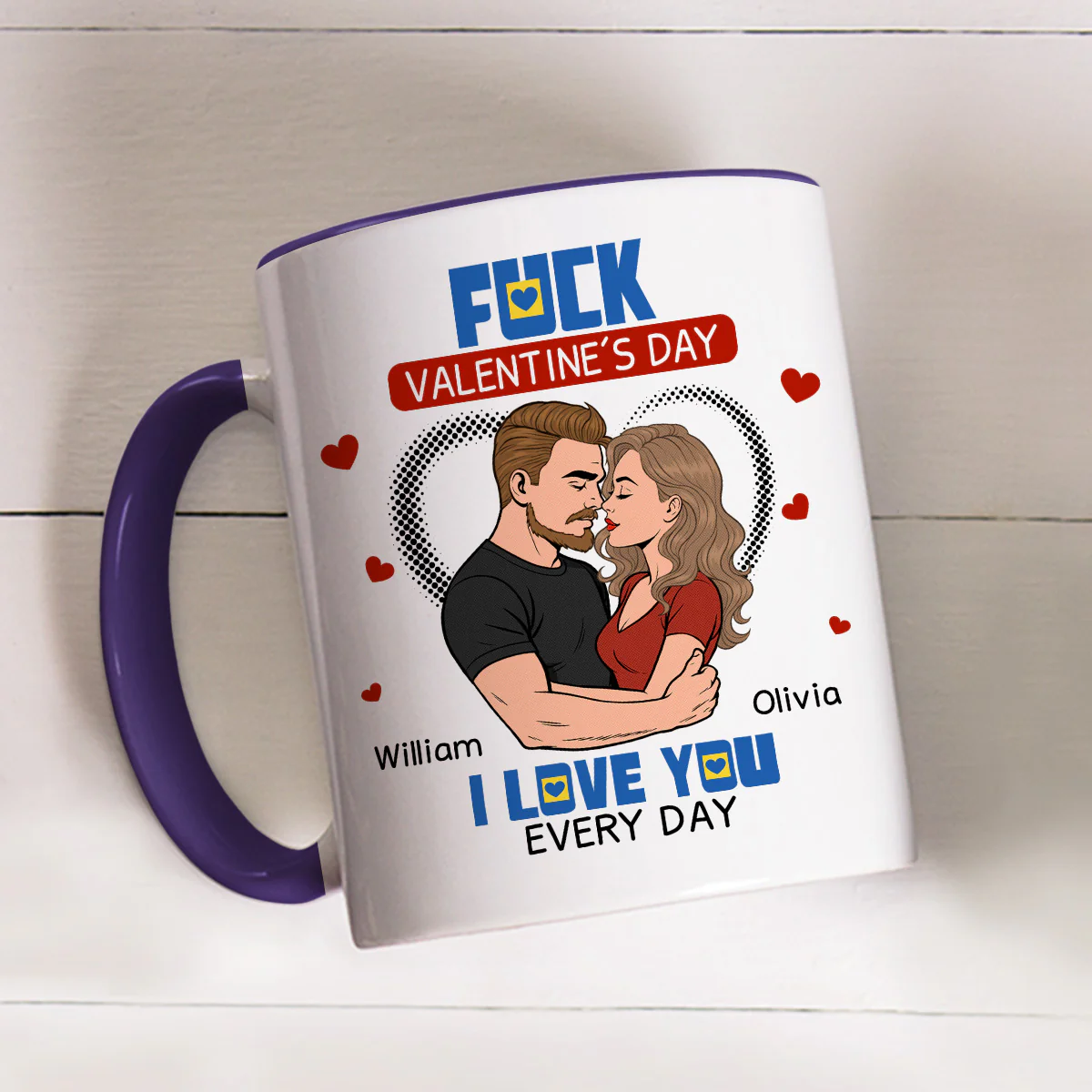I Do Not Care - Personalized Custom Accent Mug - Image 3