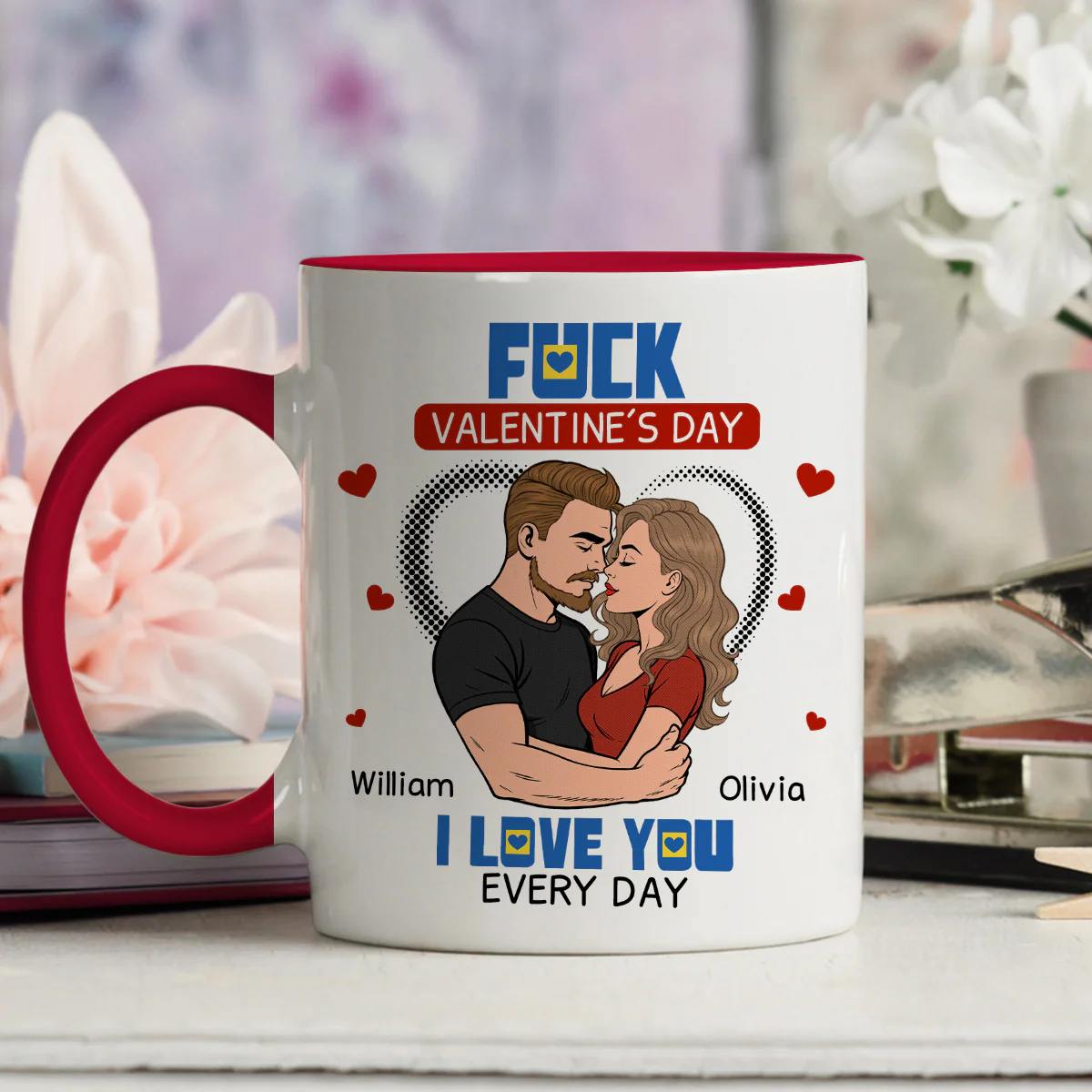 I Do Not Care - Personalized Custom Accent Mug - Image 4