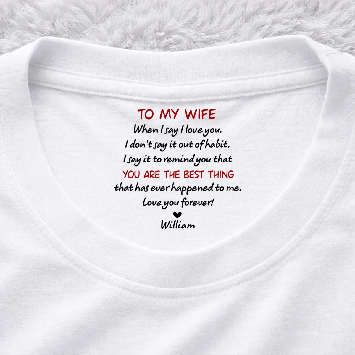 I Do Not Say Out Of Habit - Personalized Custom Inside Neck Print T-Shirt - Image 7