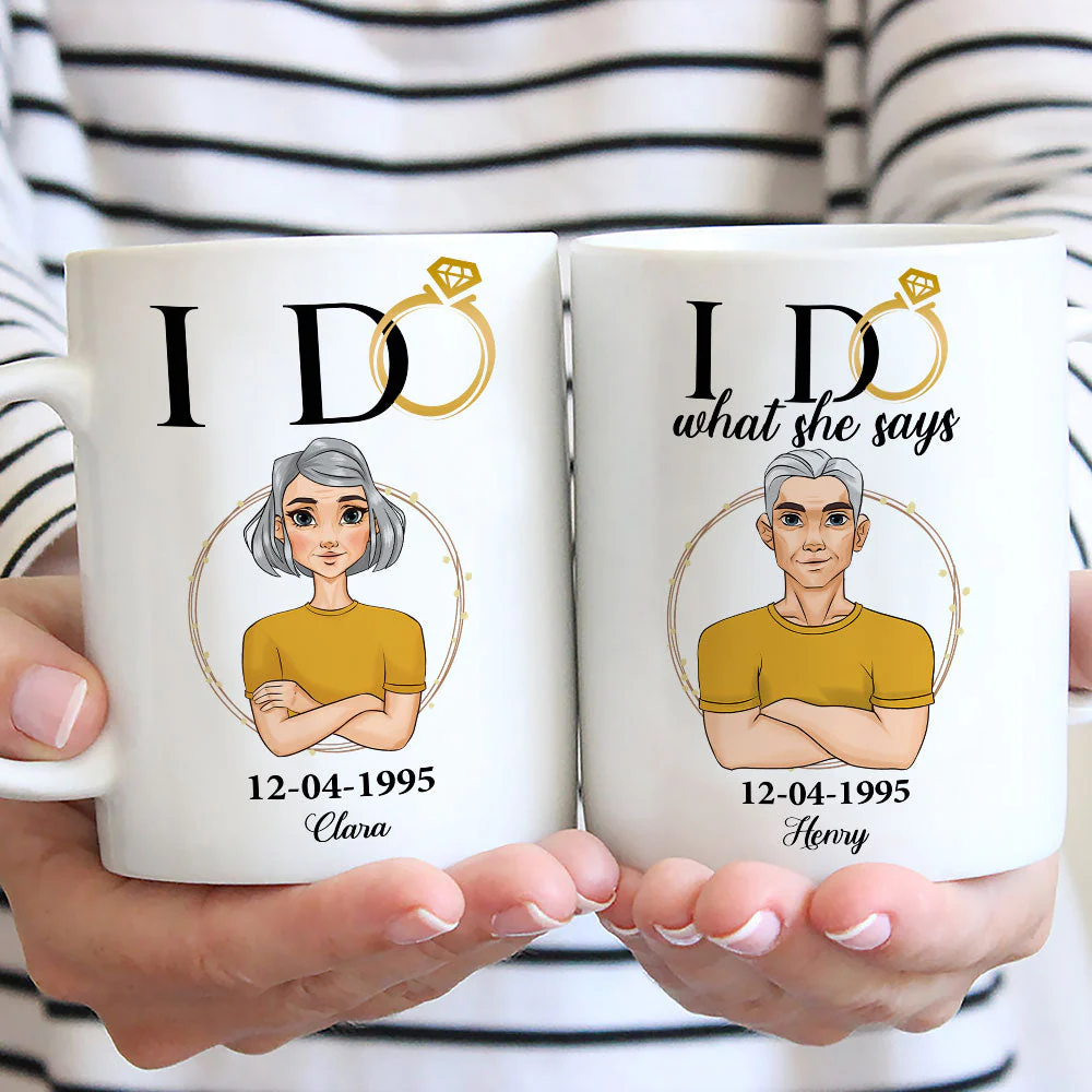 I Do - Personalized Custom Coffee Mug - Image 3
