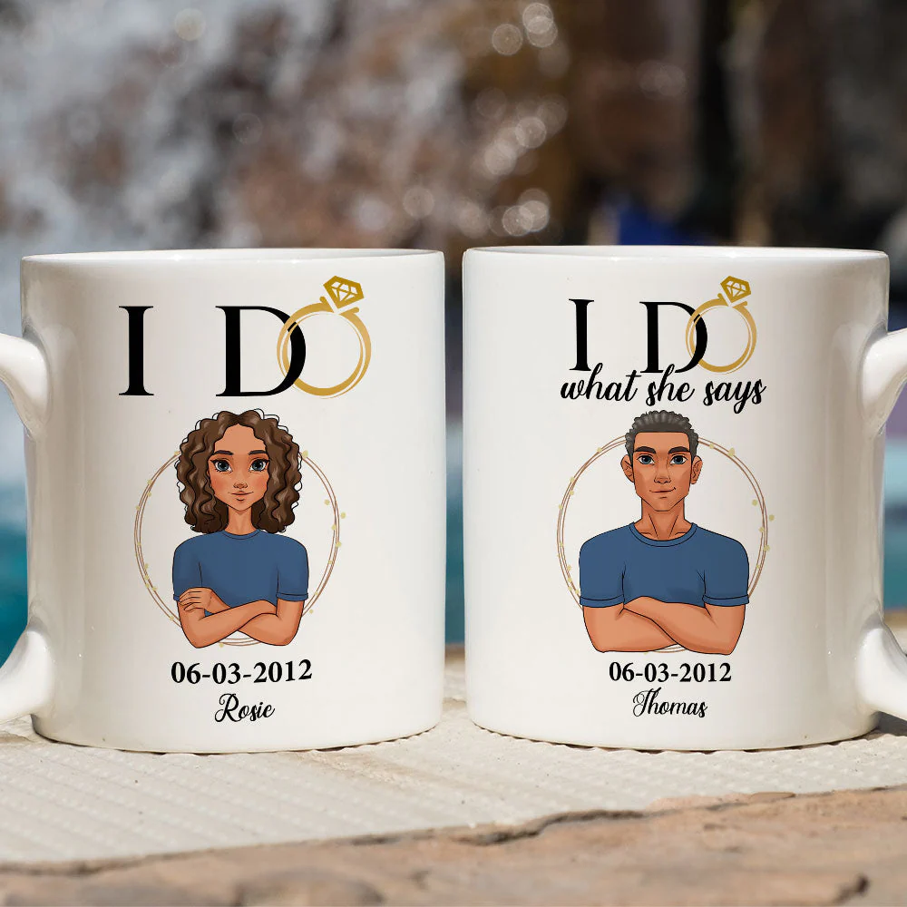 I Do - Personalized Custom Coffee Mug - Image 5