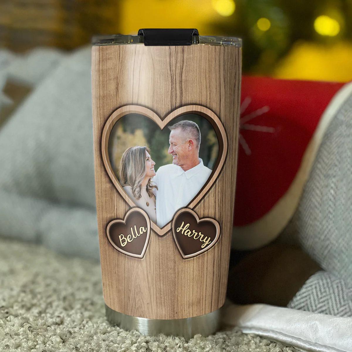 I Entirely Love You - Personalized Custom Tumbler - Image 3