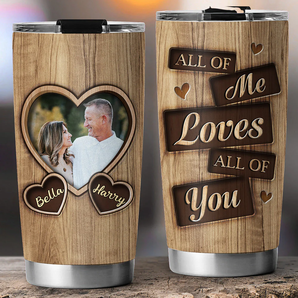 I Entirely Love You - Personalized Custom Tumbler - Image 5