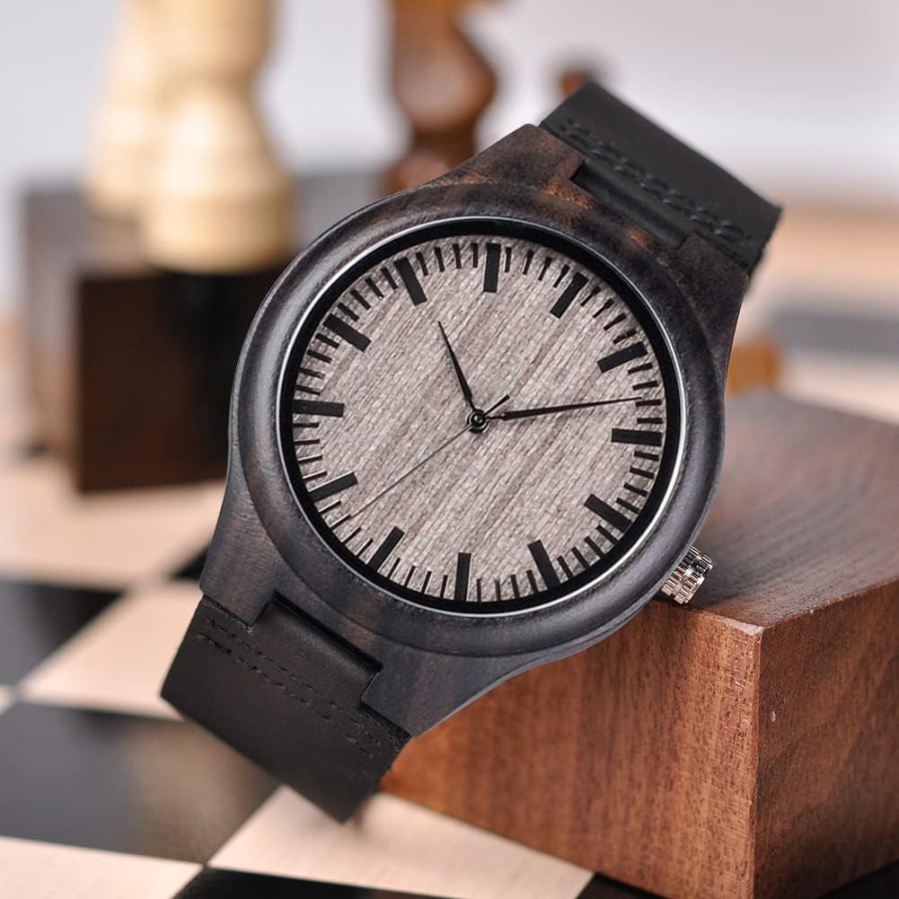 I Found My Missing Peace - Personalized Custom Wood Watch - Image 3