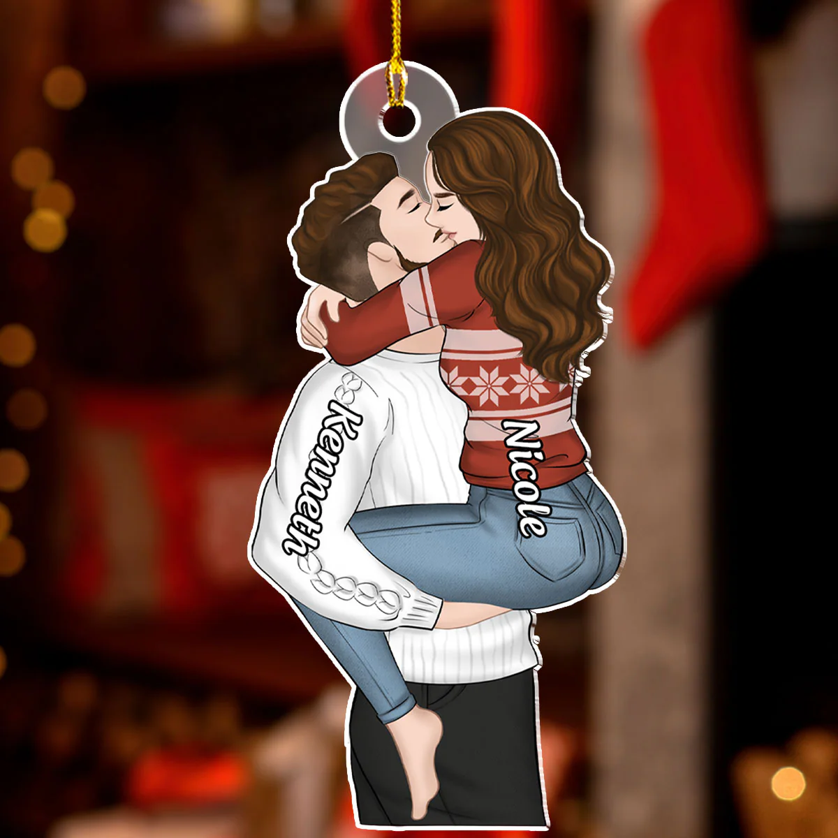 I Found My Missing Piece - Personalized Custom Acrylic Ornament - Image 3