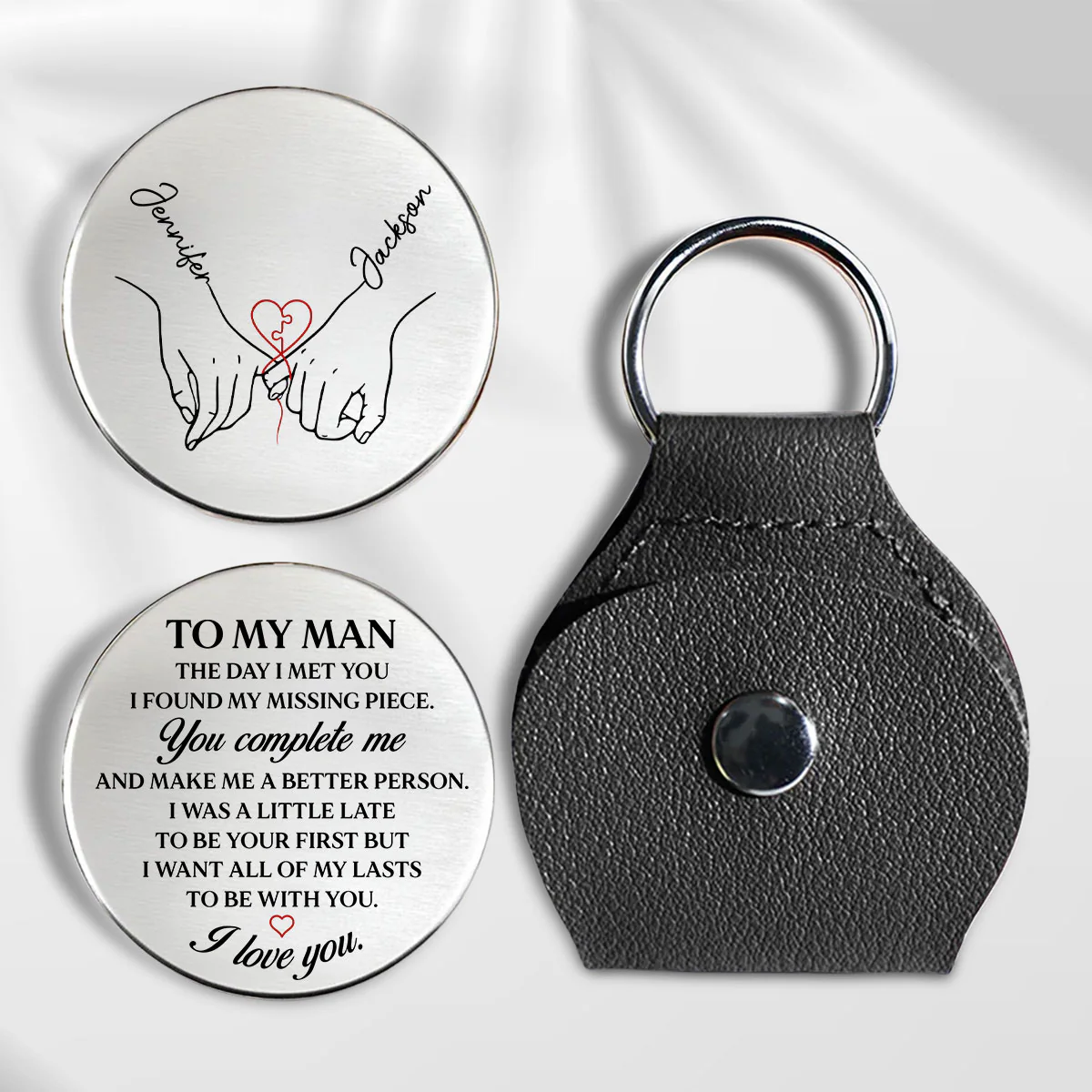 I Found My Missing Piece - Personalized Custom Pocket Hug