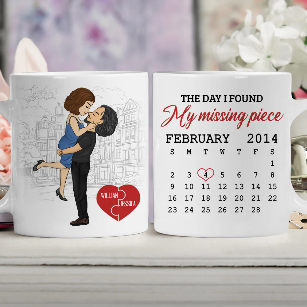 I Found My Piece - Personalized Custom Coffee Mug - Image 2