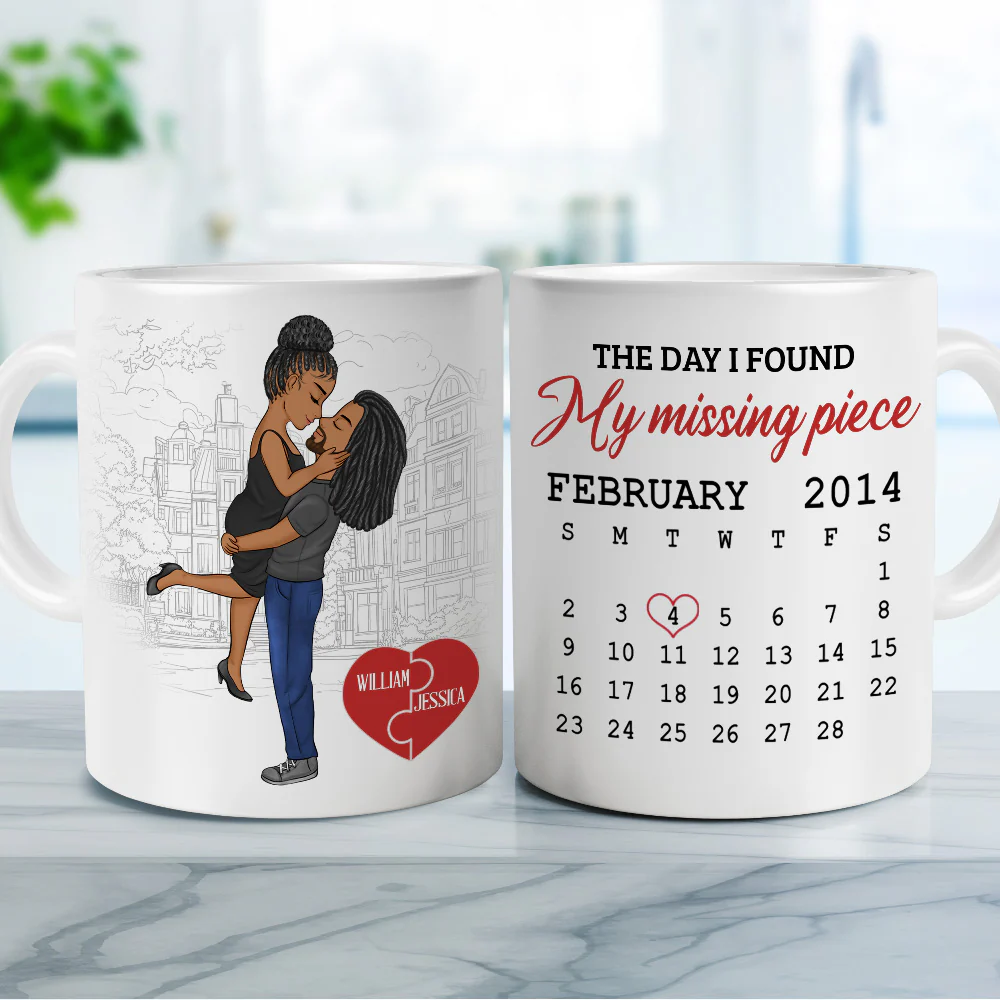 I Found My Piece - Personalized Custom Coffee Mug - Image 3